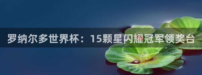 足球世预赛：罗纳尔多世界杯：15颗星闪耀冠军领奖台